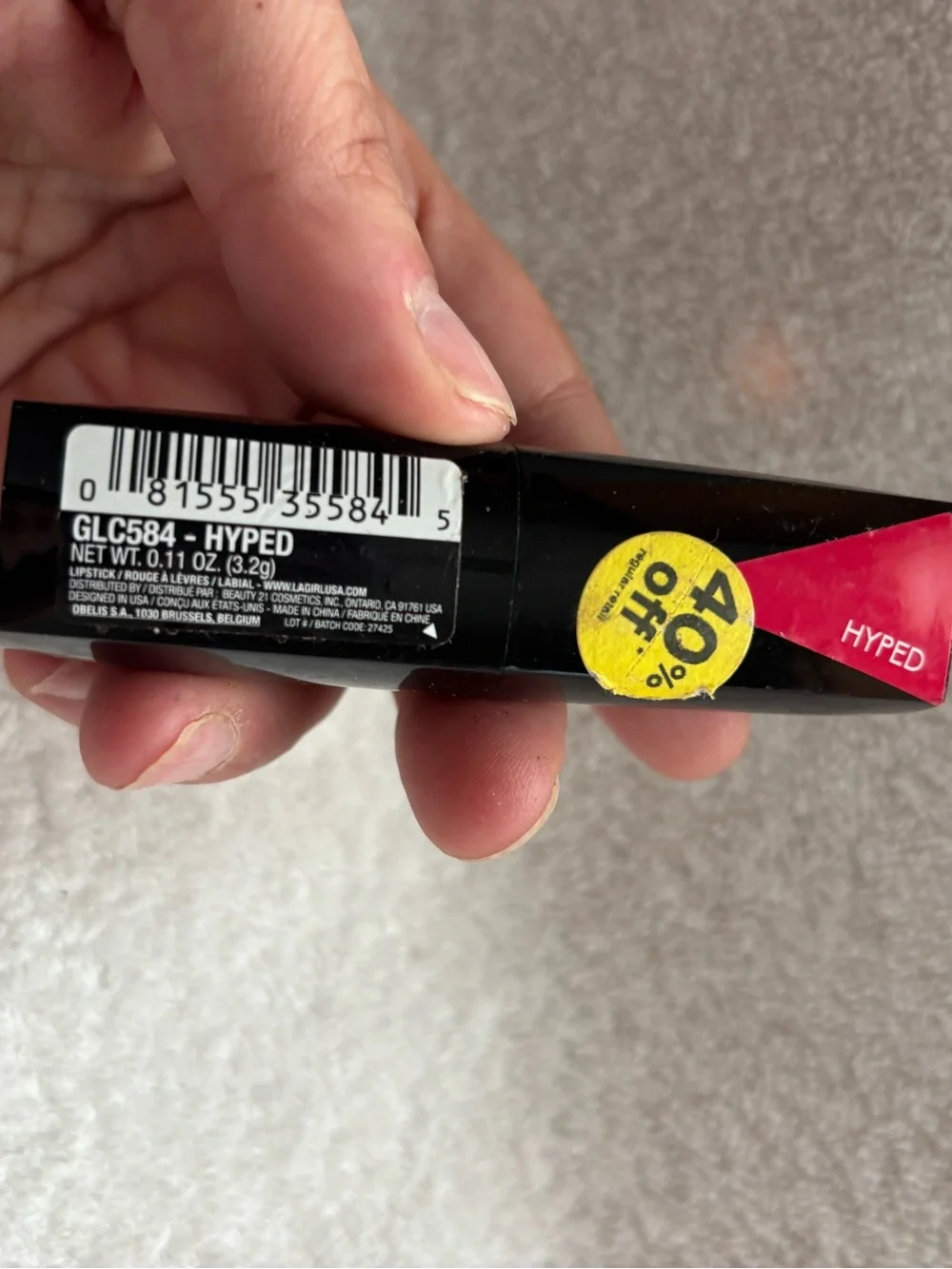 New LA girl lipstick shade hyped